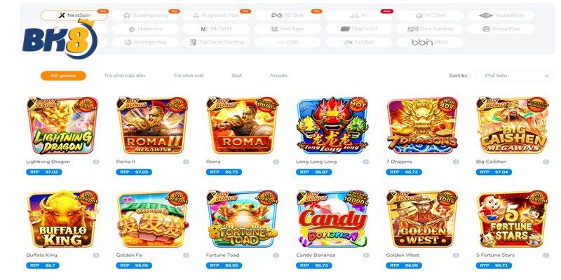 Chọn sảnh chơi và game ưa thích để bắt đầu tham gia đặt cược