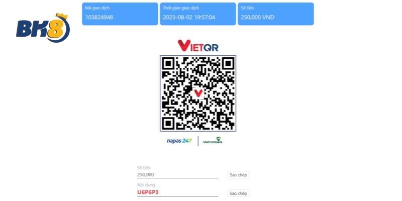 Hoàn thành thao tác bằng cách quét mã QR