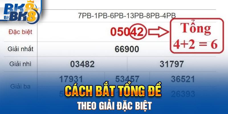 Cách bắt tổng đề theo giải đặc biệt