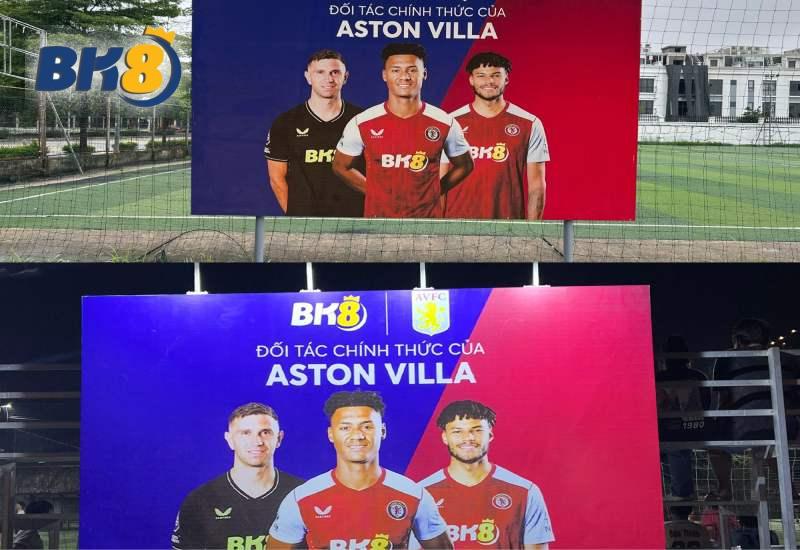 Pano BK8 x Aston Villa tại các sân bóng lớn TP.HCM